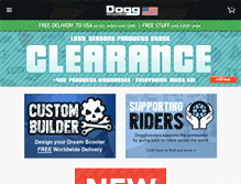 Tablet Screenshot of doggscooters.com